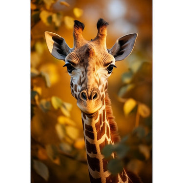 Colorful Giraffe Painting